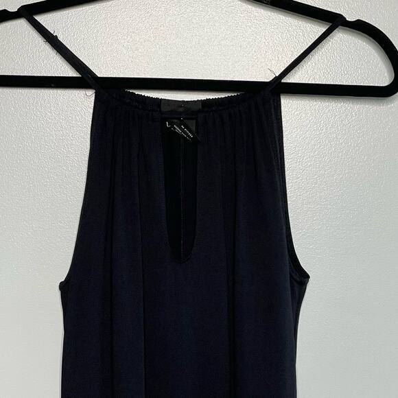 Vtg Y2K Impuls Halter Cutout Midi Maxi Dress Goth Grunge Black L Sexy‎ LBD - Picture 3 of 10